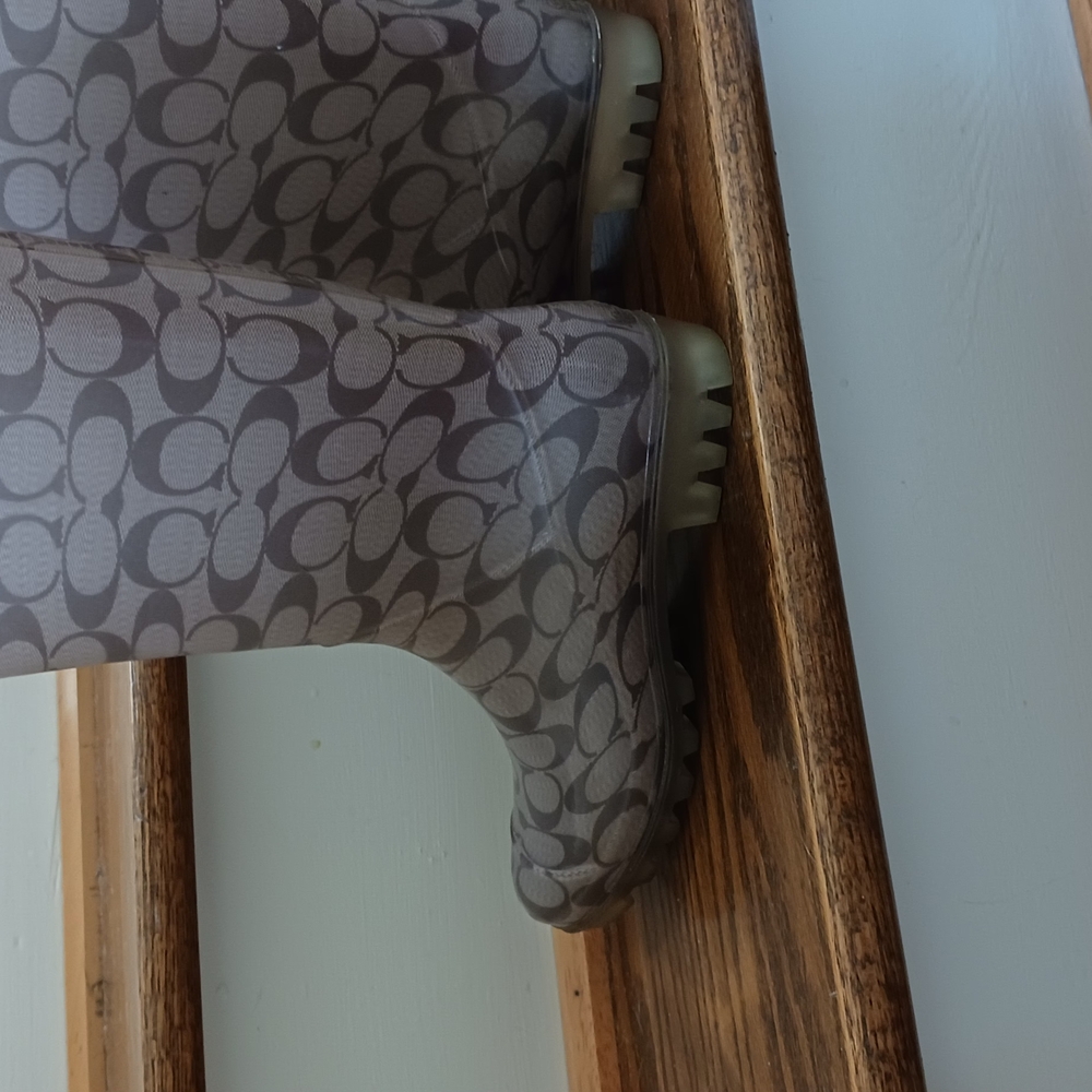 New Coach Monogram Rain Boots, Great Quality Material, and Stylish Format